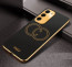 Vaku ® Samsung Galaxy S23 Skylar Leather Pattern Gold Electroplated Soft TPU Back Cover