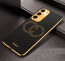 Vaku ® Samsung Galaxy S23 Plus Skylar Leather Pattern Gold Electroplated Soft TPU Back Cover