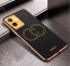 Vaku ® Vivo T1x Skylar Leather Pattern Gold Electroplated Soft TPU Back Cover