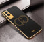 Vaku ® Vivo V21e 5G Skylar Leather Finish Gold Electroplated Soft TPU Back Cover