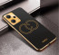 Vaku ® Xiaomi Redmi Note 12 Pro Skylar Leather Pattern Gold Electroplated Soft TPU Back Cover