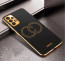 Vaku ® Samsung Galaxy A32 4G Skylar Leather Pattern Gold Electroplated Soft TPU Back Cover