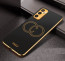 Vaku ® Samsung Galaxy M52 5G Skylar Leather Pattern Gold Electroplated Soft TPU Back Cover
