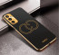 Vaku ® Samsung Galaxy M52 5G Skylar Leather Pattern Gold Electroplated Soft TPU Back Cover