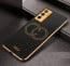 Vaku ® Vivo Y75 4G Skylar Leather Pattern Gold Electroplated Soft TPU Back Cover