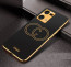 Vaku ® Oppo F21 Pro Skylar Leather Pattern Gold Electroplated Soft TPU Back Cover