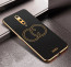 Vaku ® OnePlus 8 Skylar Leather Pattern Gold Electroplated Soft TPU Back Cover