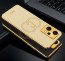 Vaku ® OnePlus Nord CE 2 Lite 5G Skylar Leather Pattern Gold Electroplated Soft TPU Back Cover