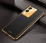 Vaku ® Vivo Y200 5G Luxemberg Leather Pattern Gold Electroplated Soft TPU Back Cover