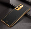 Vaku ® Samsung Galaxy A15 5G Luxemberg Leather Pattern Gold Electroplated Soft TPU Back Cover