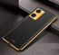 Vaku ® Oppo A77 4G Luxemberg Leather Pattern Gold Electroplated Soft TPU Back Cover