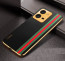 Vaku ® Vivo V25 5G Felix Line Leather Stitched Gold Electroplated Soft TPU Back Cover Case