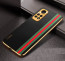 Vaku ® Xiaomi Redmi Note 11 Felix Line Leather Stitched Gold Electroplated Soft TPU Back Cover Case