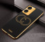 Vaku ® Vivo T2x 5G Skylar Leather Pattern Gold Electroplated Soft TPU Back Cover