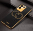 Vaku ® Vivo T2 Pro 5G Skylar Leather Pattern Gold Electroplated Soft TPU Back Cover
