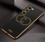 Vaku ® Vivo Y200e 5G Skylar Leather Pattern Gold Electroplated Soft TPU Back Cover