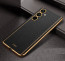 Vaku ® Samsung Galaxy F15 5G Luxemberg Leather Pattern Gold Electroplated Soft TPU Back Cover