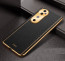 Vaku ® Vivo V40 5G Luxemberg Leather Pattern Gold Electroplated Soft TPU Back Cover