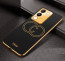 Vaku ® Vivo Y200 5G Skylar Leather Pattern Gold Electroplated Soft TPU Back Cover