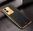 Vaku ® Vivo Y200 5G Luxemberg Leather Pattern Gold Electroplated Soft TPU Back Cover