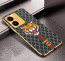 Vaku ® Vivo Y22 Lynx Designer Leather Pattern Gold Electroplated Soft TPU Back Cover Case