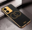 Vaku ® Vivo Y22 Skylar Leather Pattern Gold Electroplated Soft TPU Back Cover