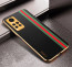 Vaku ® Xiaomi Redmi Note 11 Pro Plus Felix Line Leather Pattern Gold Electroplated Soft TPU Back Cover Case