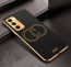 Vaku ® Samsung Galaxy A24 4G Skylar Leather Pattern Gold Electroplated Soft TPU Back Cover