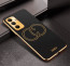 Vaku ® Samsung Galaxy M34 5G Skylar Leather Pattern Gold Electroplated Soft TPU Back Cover