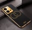 Vaku ® Vivo Y35 4G Skylar Leather Pattern Gold Electroplated Soft TPU Back Cover