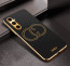 Vaku ® Samsung Galaxy A05s Skylar Leather Pattern Gold Electroplated Soft TPU Back Cover