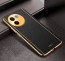 Vaku ® Vivo V30e 5G Luxemberg Leather Pattern Gold Electroplated Soft TPU Back Cover