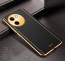 Vaku ® Vivo T3x 5G Luxemberg Leather Pattern Gold Electroplated Soft TPU Back Cover