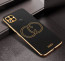 Vaku ® Xiaomi Redmi 10A Skylar Leather Pattern Gold Electroplated Soft TPU Back Cover
