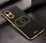Vaku ® Oppo A17 Skylar Leather Pattern Gold Electroplated Soft TPU Back Cover