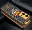 Vaku ® Vivo Y75 5G Lynx Designer Leather Pattern Gold Electroplated Soft TPU Back Cover Case