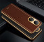 Vaku ® Vivo Y100A 5G Luxemberg Leather Pattern Gold Electroplated Soft TPU Back Cover