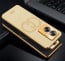 Vaku ® Oppo A79 5G Skylar Leather Pattern Gold Electroplated Soft TPU Back Cover