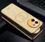 Vaku ® Vivo V30e 5G Skylar Leather Pattern Gold Electroplated Soft TPU Back Cover
