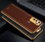 Vaku ® Vivo Y30 Luxemberg Leather Pattern Gold Electroplated Soft TPU Back Cover