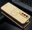 Vaku ® OnePlus Nord CE4 Skylar Leather Pattern Gold Electroplated Soft TPU Back Cover