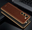 Vaku ® Vivo Y100 4G Luxemberg Leather Pattern Gold Electroplated Soft TPU Back Cover