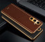 Vaku ® Samsung Galaxy A05s Luxemberg Leather Pattern Gold Electroplated Soft TPU Back Cover