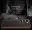 Vaku ® Vivo Y100 4G Luxemberg Leather Pattern Gold Electroplated Soft TPU Back Cover