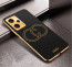 Vaku ® Xiaomi Redmi Note 12 Pro Plus Skylar Leather Pattern Gold Electroplated Soft TPU Back Cover