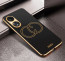 Vaku ® Oppo A78 5G Skylar Leather Pattern Gold Electroplated Soft TPU Back Cover