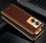Vaku ® Oppo A79 5G Luxemberg Leather Pattern Gold Electroplated Soft TPU Back Cover