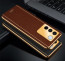 Vaku ® Vivo V27 5G Luxemberg Leather Pattern Gold Electroplated Soft TPU Back Cover
