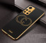 Vaku ® Redmi Note 11T 5G Skylar Leather Pattern Gold Electroplated Soft TPU Back Cover