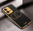 Vaku ® Vivo V25 5G Skylar Leather Pattern Gold Electroplated Soft TPU Back Cover